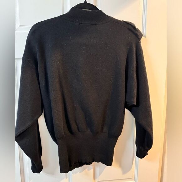 Zara Black ruffle sweater - Picture 2 of 3